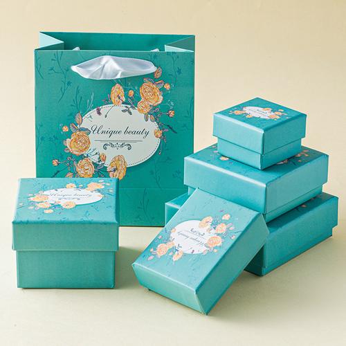 厂家蓝色首包装盒包装盒品盒小盒子首饰包装饰品包装销售包装终端